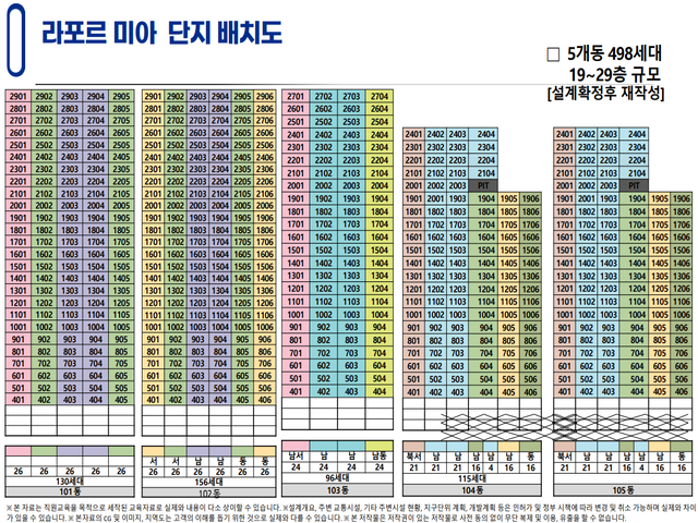 라포르미아 더 퍼스트 동호수배치도